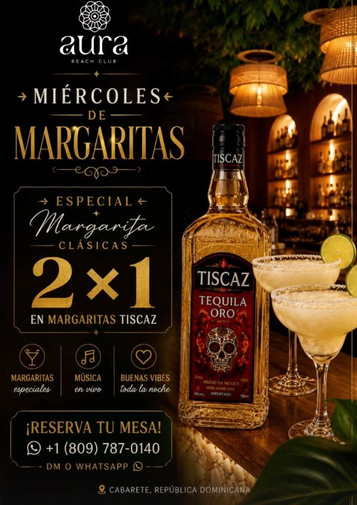 Miércoles de Margaritas en Aura Beach Club
