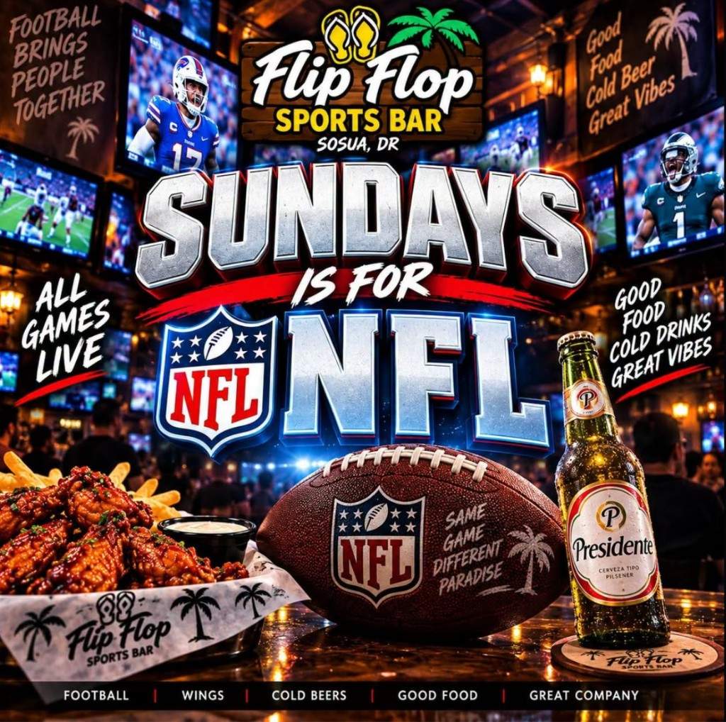 NFL Sunday en Flip Flop