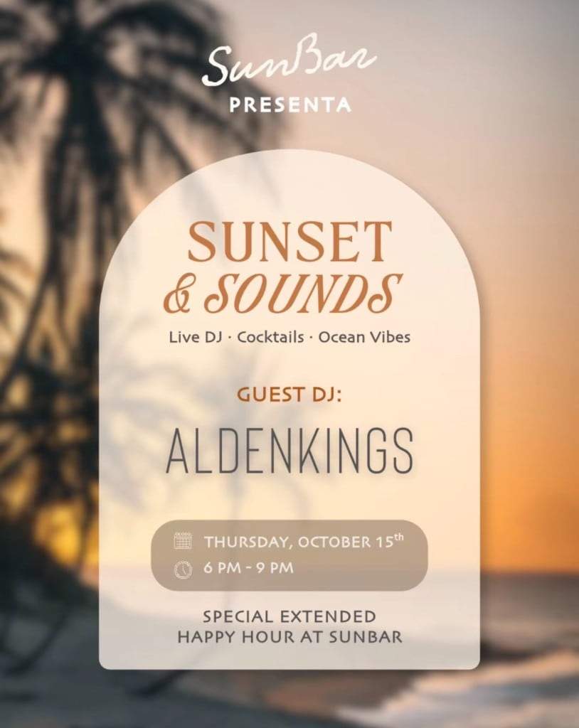 Sunset & Sounds — Guest DJ ALDENKINGS au SunBar