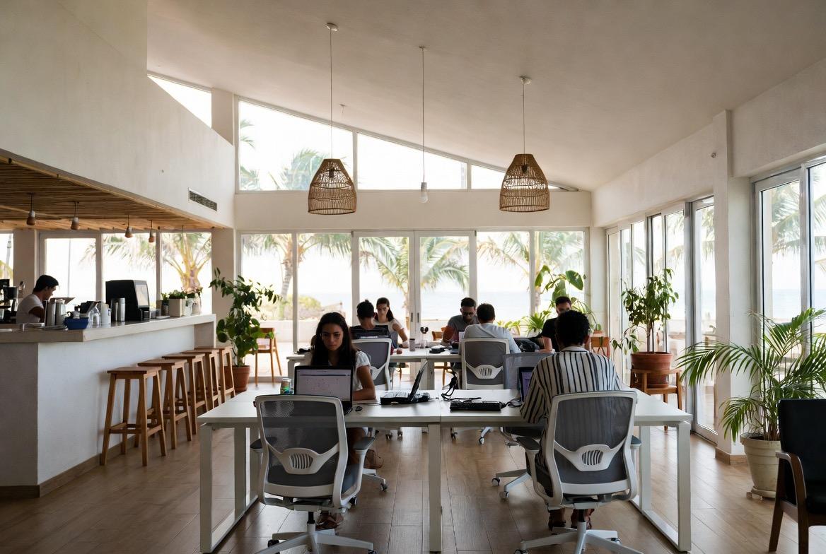 Cowork Cabarete — escritorio abierto