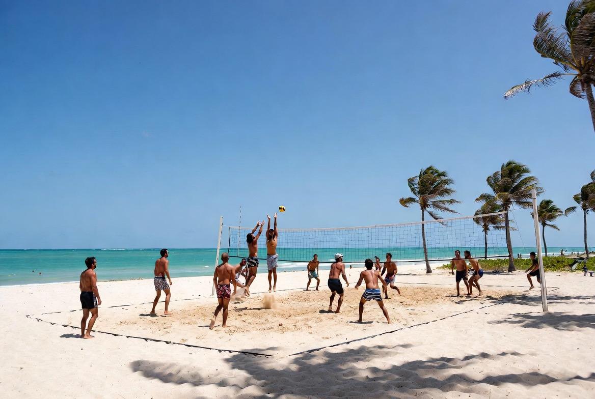 Volley-ball de plage à Sosúa