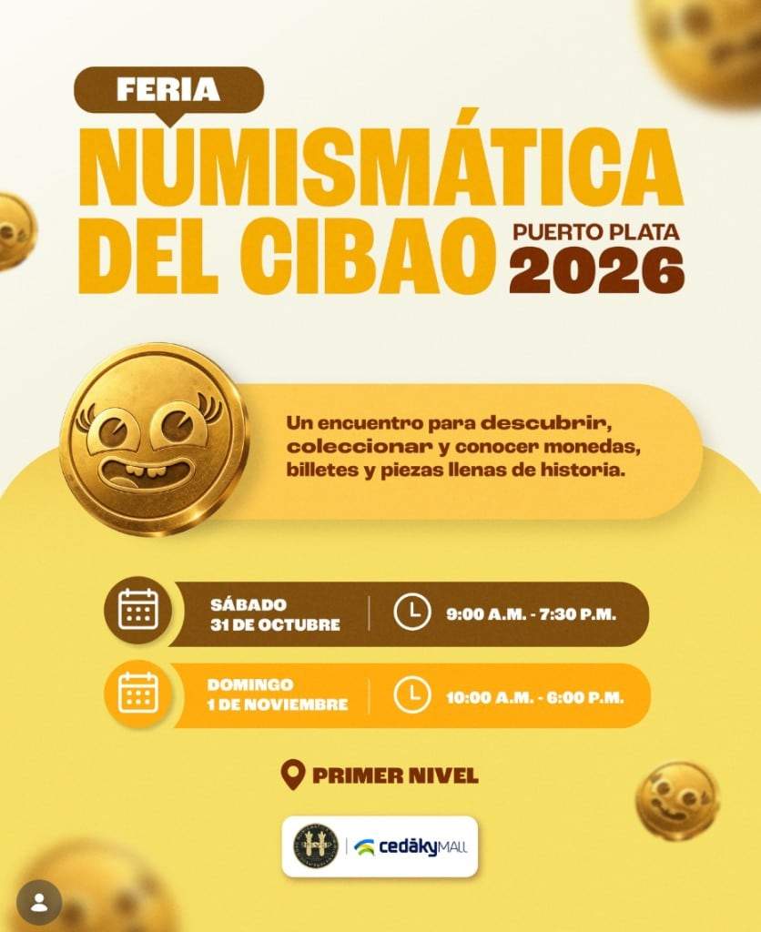Cedāky Mall — Feria Numismática del Cibao 2026