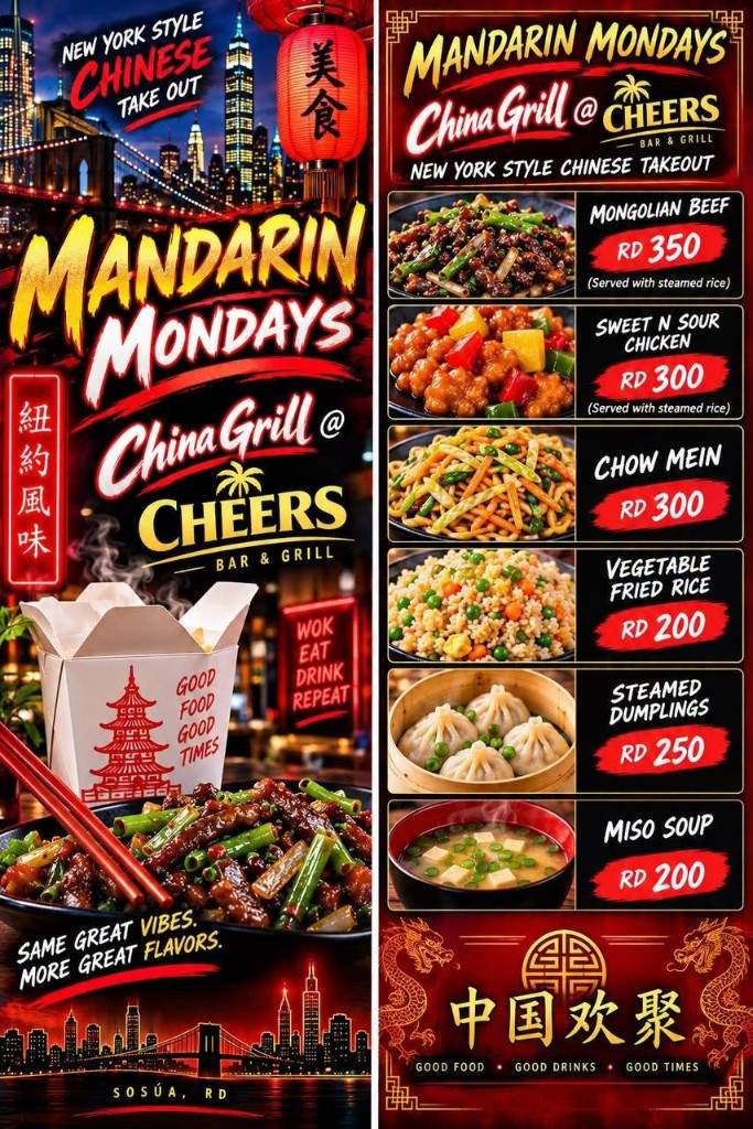 Mandarin Mondays at Cheers