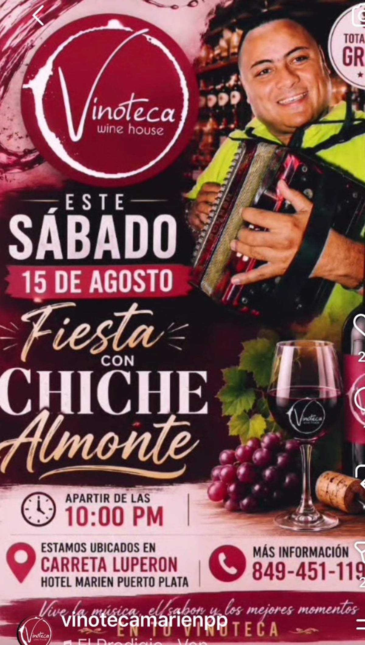 Chiche Almonte — Vinoteca Wine House