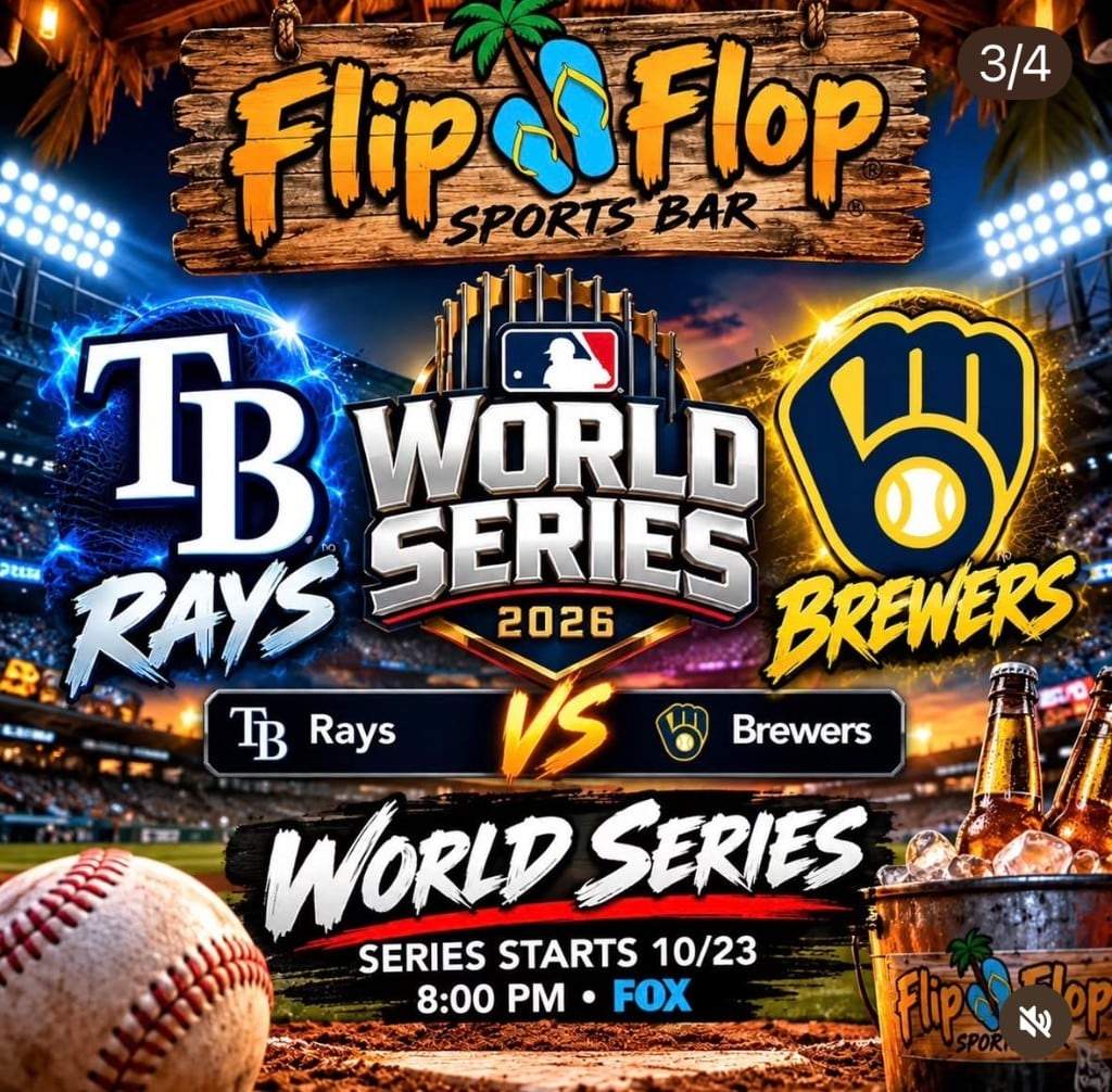 Flip Flop — World Series Juego 1 Rays vs Brewers