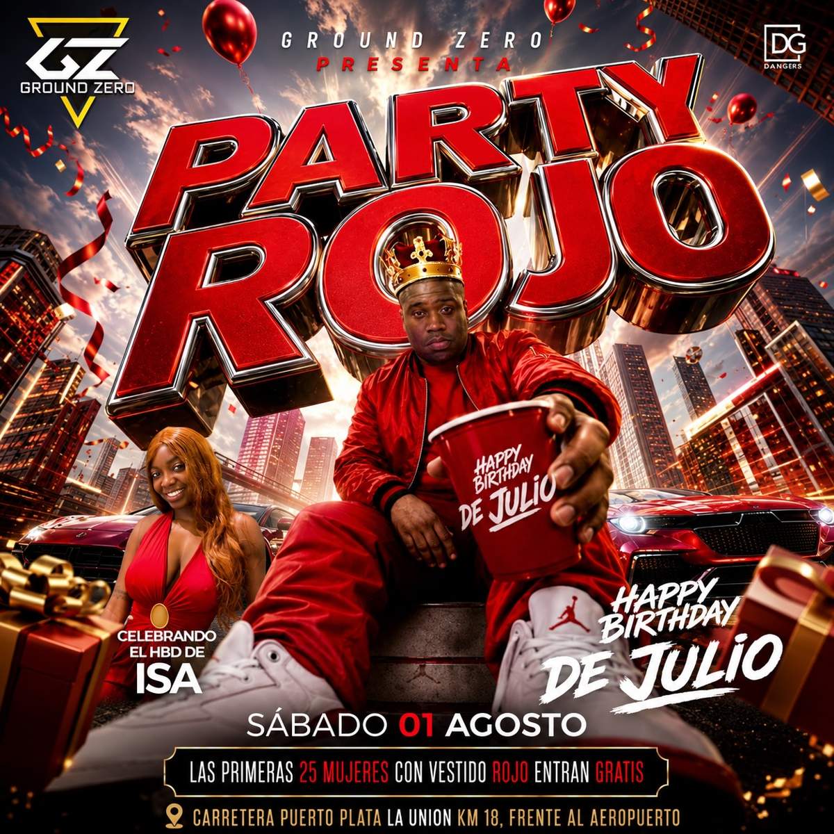 Party Rojo at Ground Zero