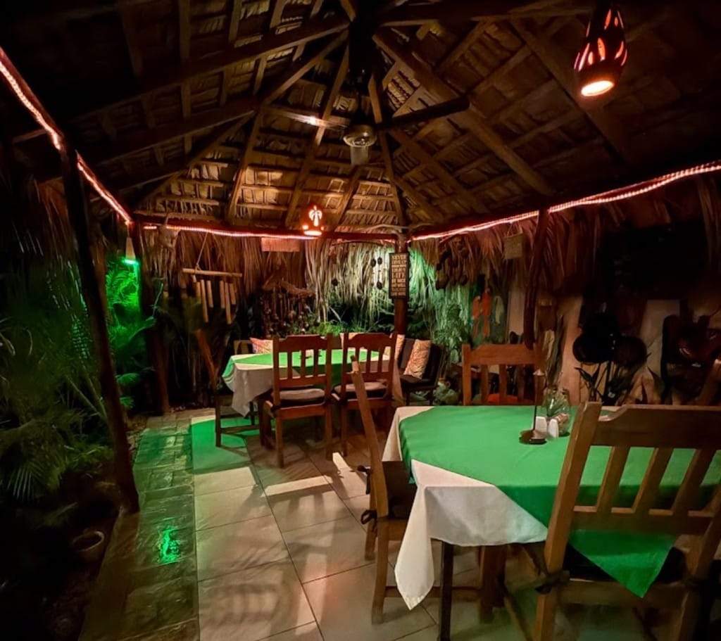 Dîner jardin Los Tres Cocos