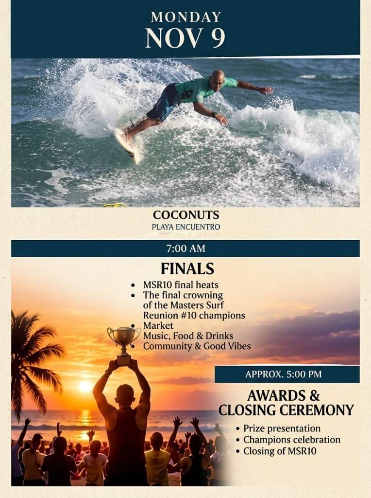 Masters Surf Reunion 10 — Monday finals — Coconuts