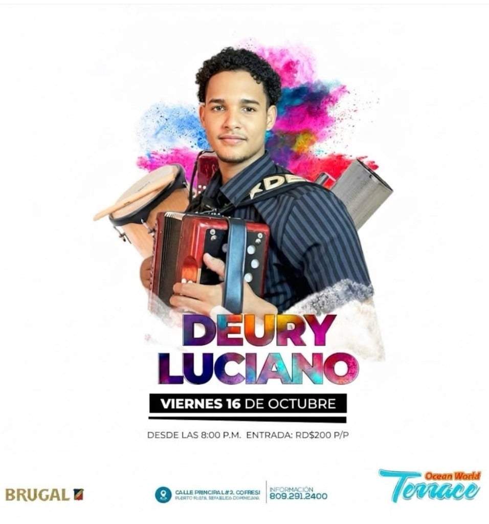 Deury Luciano en Ocean World Terrace