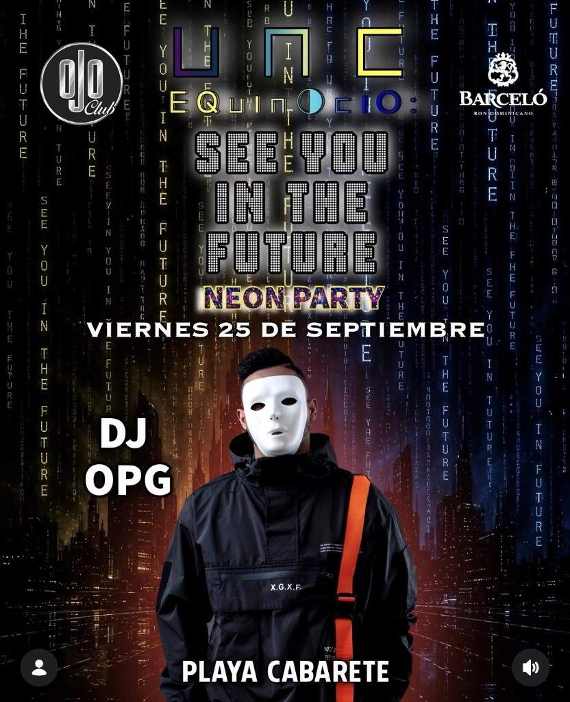 UNC Equinoccio Neon Party — DJ OPG à Ojo Club