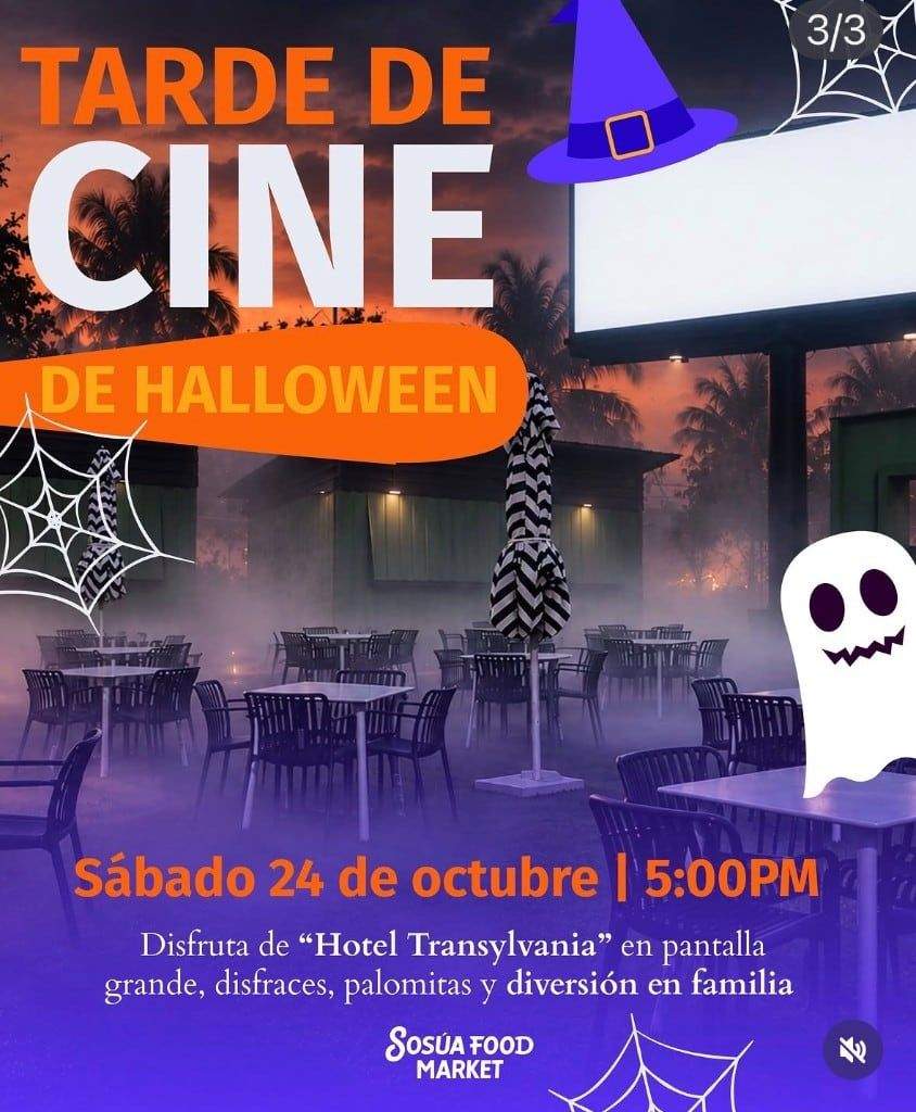 Halloween Movie Afternoon — Hotel Transylvania at Sosúa Food Market